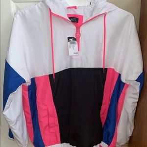 Brand: rue21 Size:L Color: white, pink, blue and black